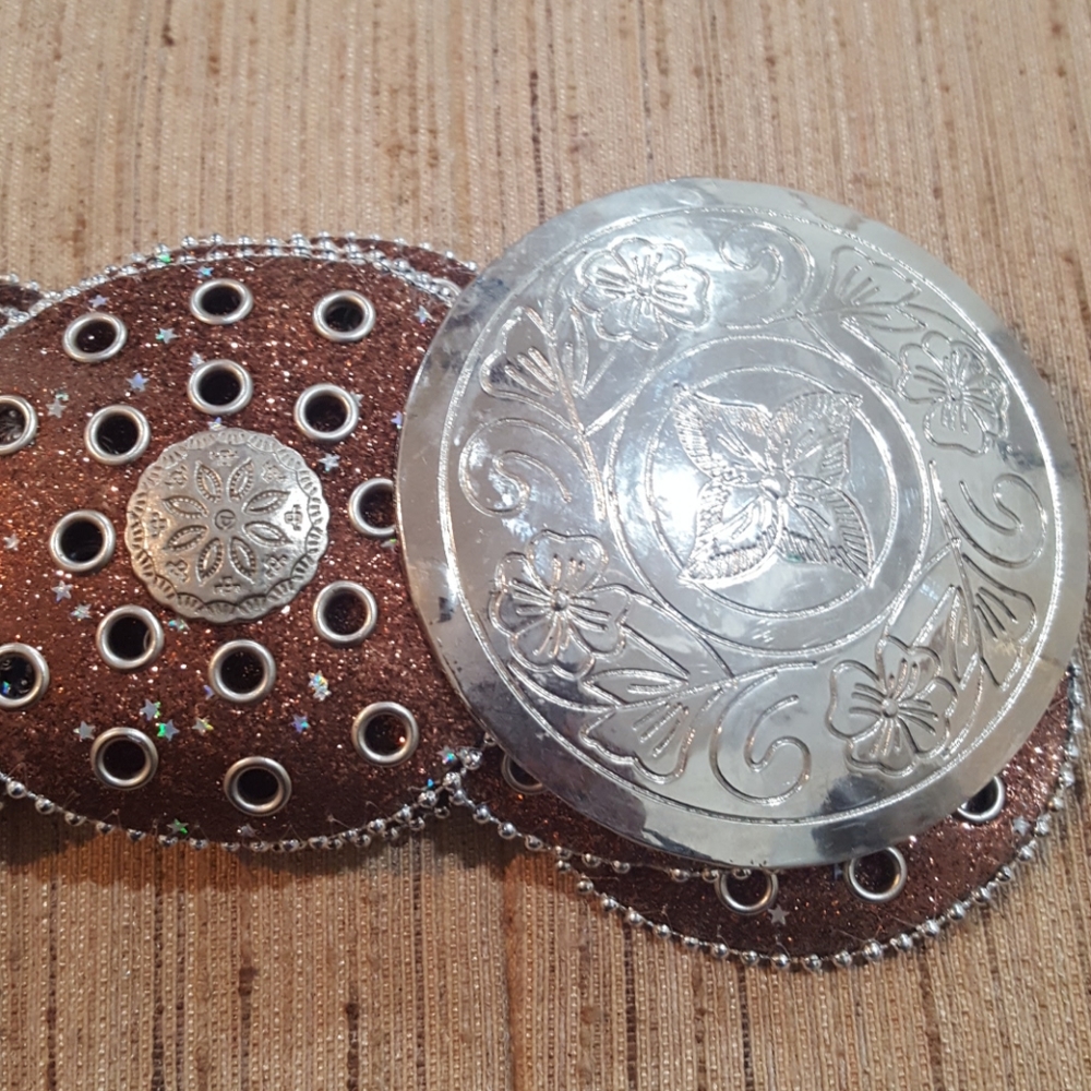 Brown brass color belt